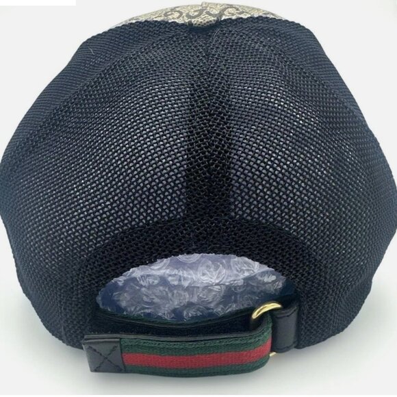 GUCCI Tigers Print GG Supreme Canvas Baseball Cap - Picture 5 of 8